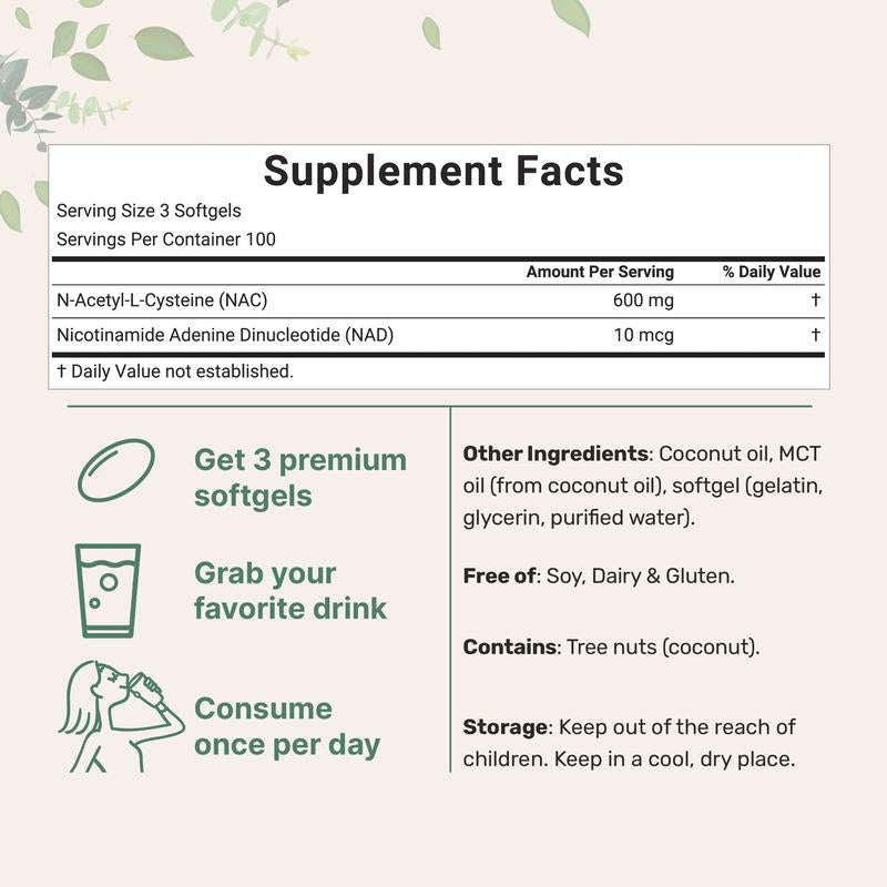 Vyster NAC 600mg with NAD+